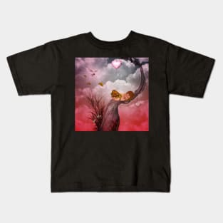 Cute sleeping fairy baby. Kids T-Shirt